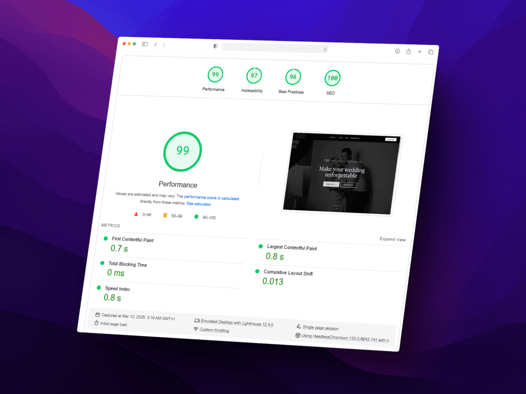 Website performance optimization