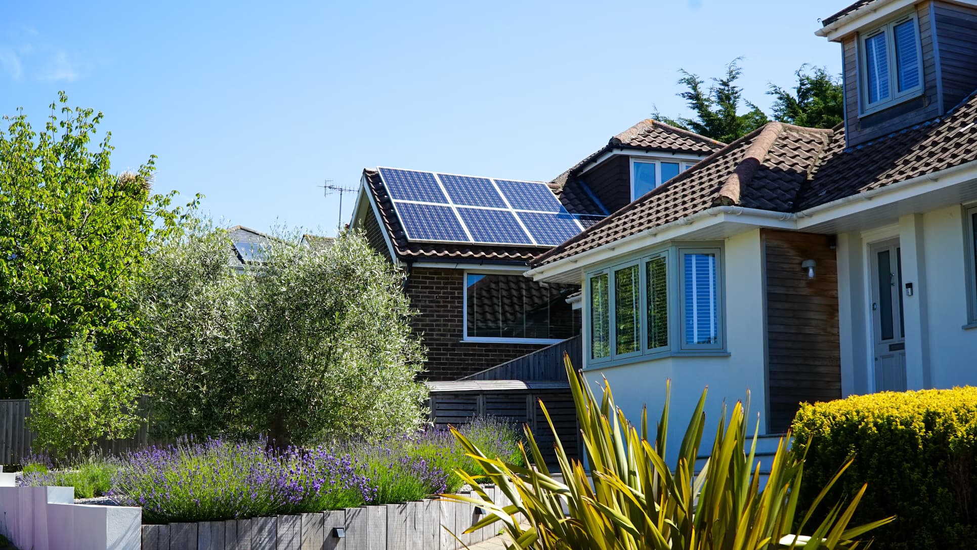 Solar installation on residential home