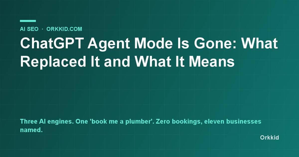 ChatGPT Agent Mode Is Gone: What Replaced It and What It Means
